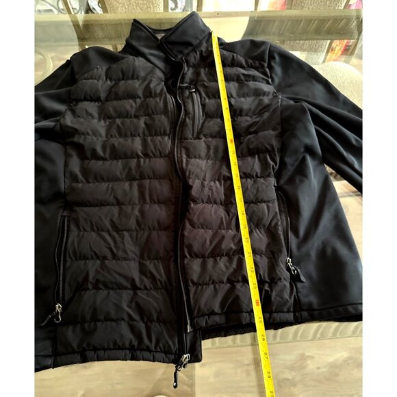 32 Degrees Mens XL Black Quilted Jacket With Zippered Pockets Insulated Warm Pol - Picture 8 of 8